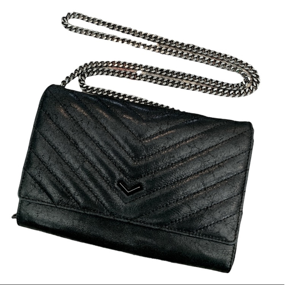 Botkier Genuine Saggiano Leather Clutch Crossbody